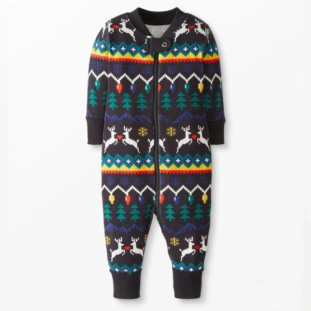 NWT Hanna Andersson Baby 3-6 months Holiday Organic Pajamas Winter Christmas New